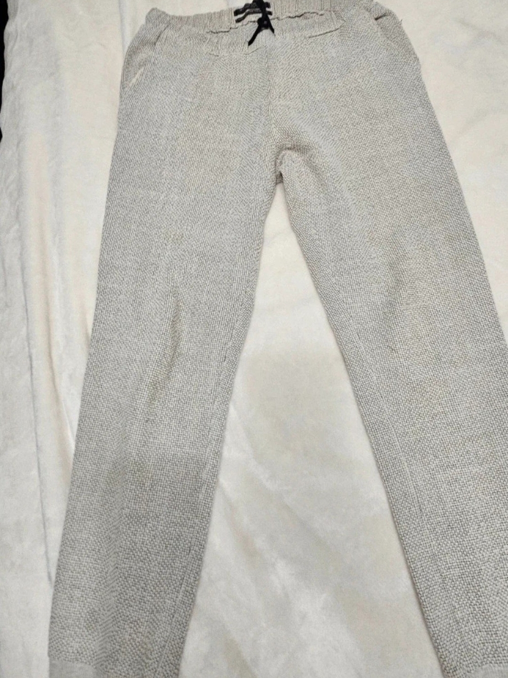 Scotch & Soda Women's Light Gray Knit Jogger Pants